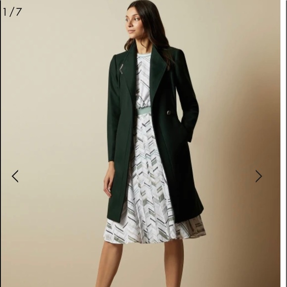 ted baker green coat